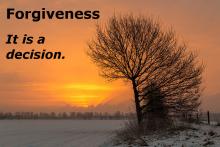 Forgiveness is a decision